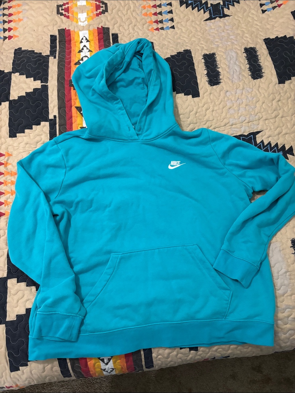Nike Men’s Turquoise Pullover Hoodie